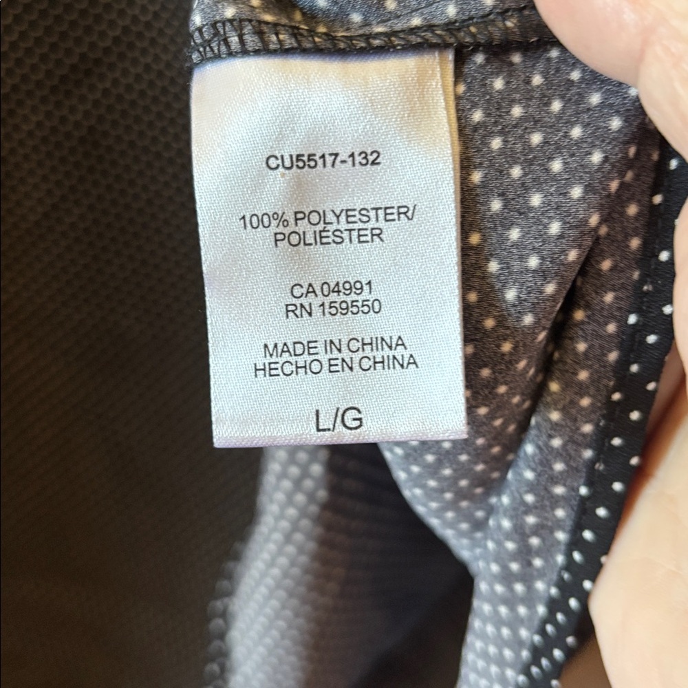 Hilary Radley Black and White V-Neck Blouse large - Picture 4 of 5
